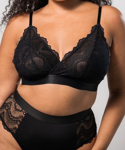 NWT Understatement Black Sheer Lace Bralette Top Size S - $45 New With Tags  - From Hayley