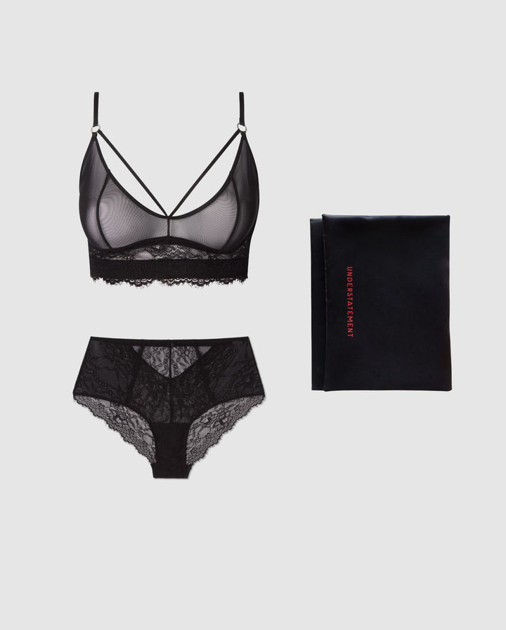 Indulgence Strappy Lace Mesh Set