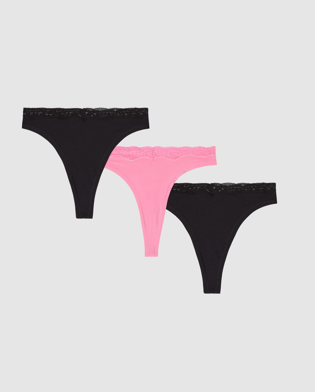 Micro Lace Thong 3-Pack