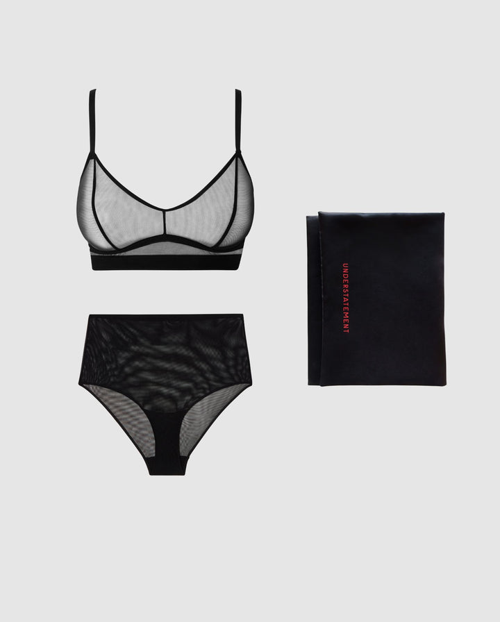 Minimalist Black Mesh Set