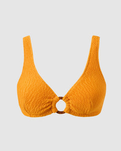 Ring Scoop Bikini Top Apricot