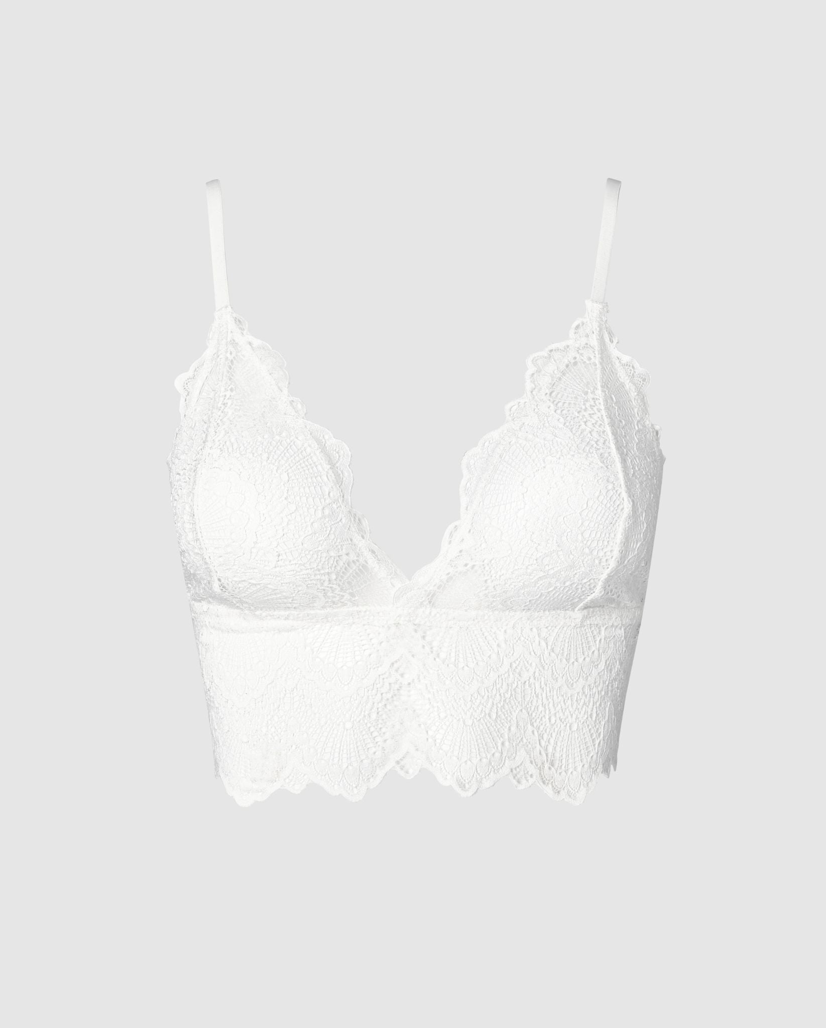 Lace Bralette Top Off White Soft Bra Understatement Underwear