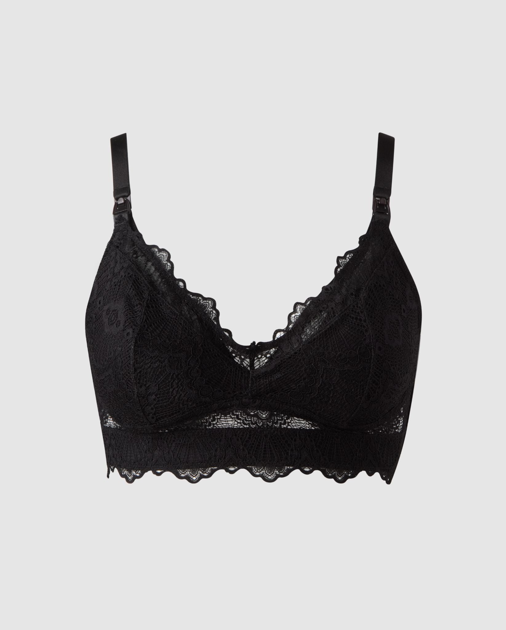 Lace Nursing Bralette Black Bralette Understatement Underwear