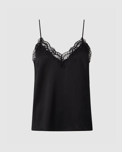 Silk Lace Camisole Black