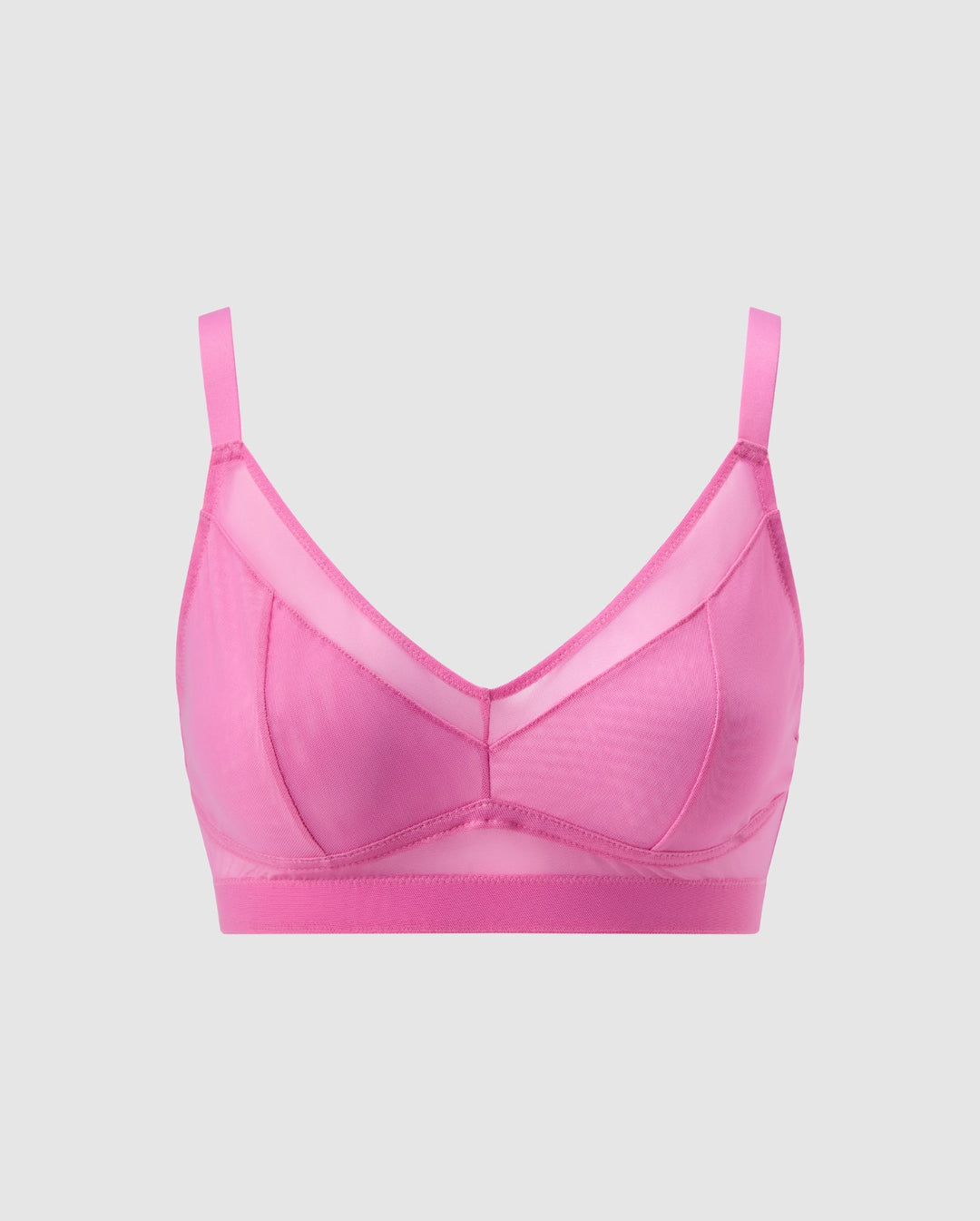 Mesh Support Bra Candy Pink