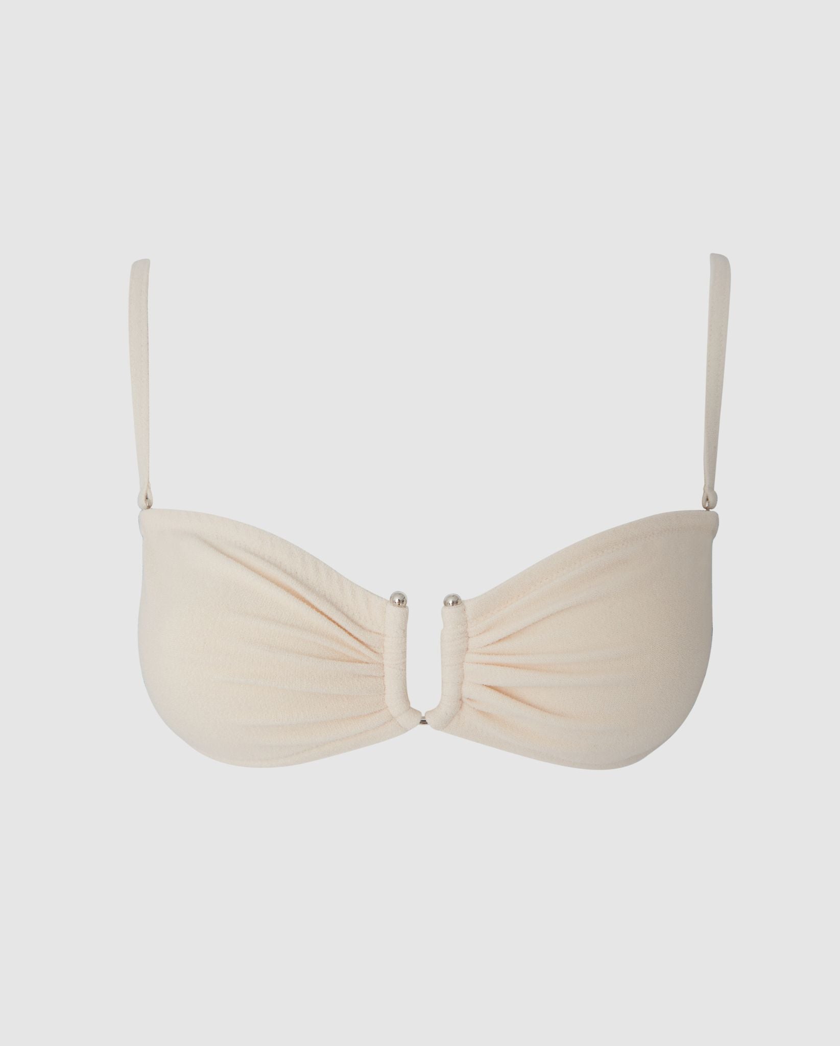 Beige bandeau bikini online