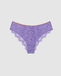 Lace Cheeky Electric Lilac/Apricot