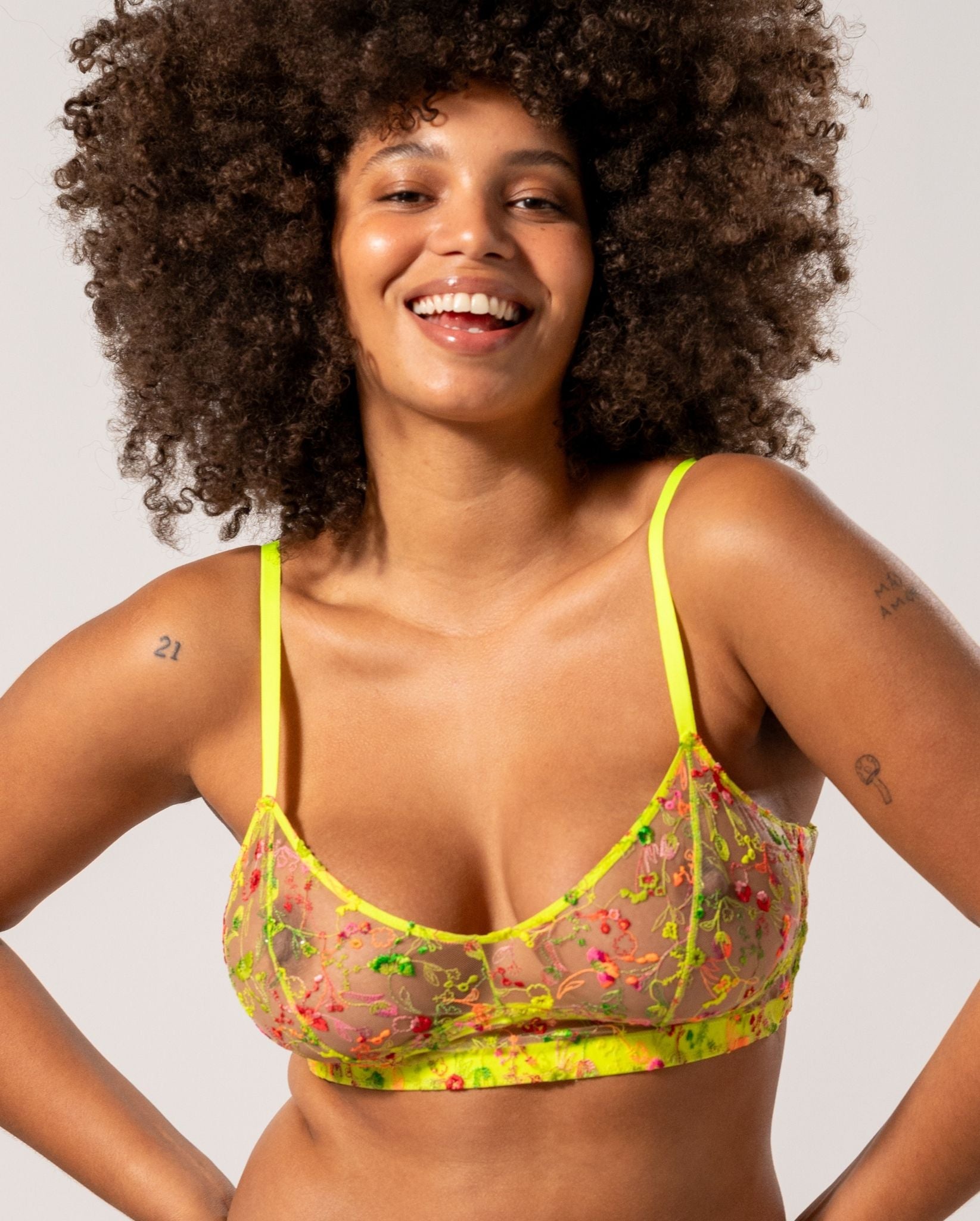 Fluorescent bralette on sale