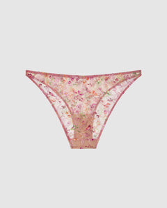 Mesh Bikini Briefs Pink