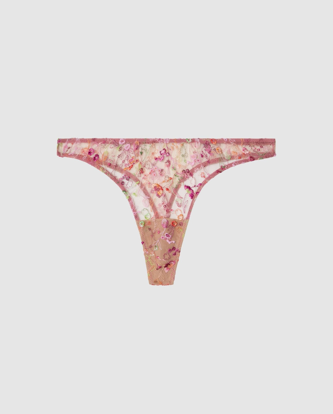 Mesh Thong Pink