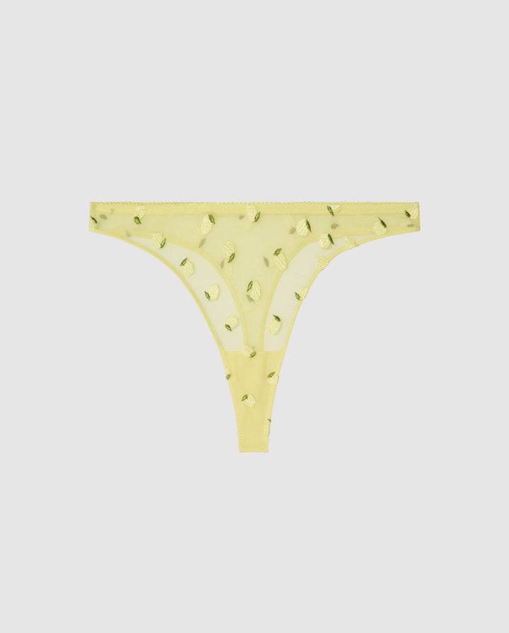 Mesh Thong Light Yellow