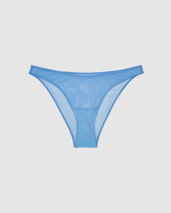 Mesh Bikini Briefs Light Blue