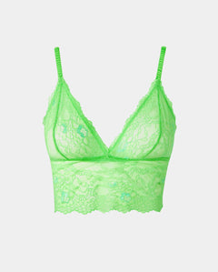 Lace Bralette Top Mint Green