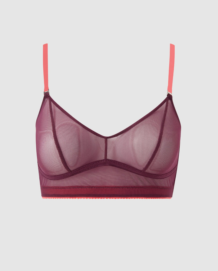 Mesh Balconette Cherry/Coral