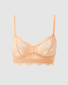 Lace Balconette Peach