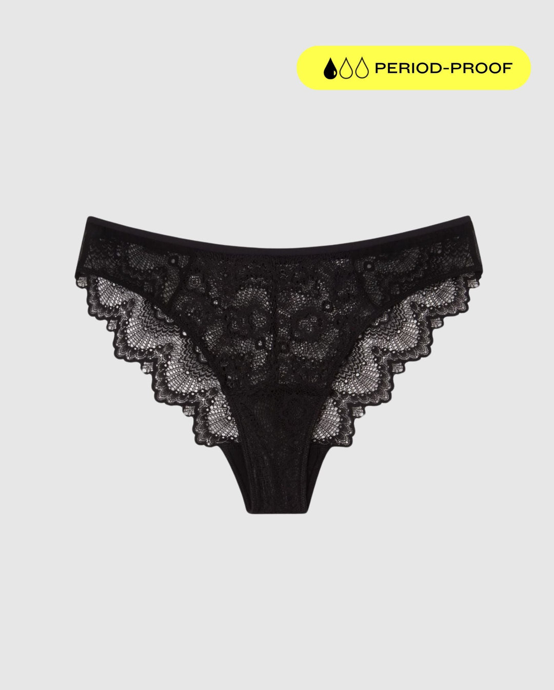 Lace Period Cheeky Black