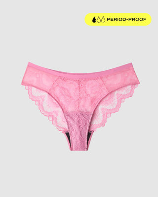 Lace Period Cheeky Candy Pink