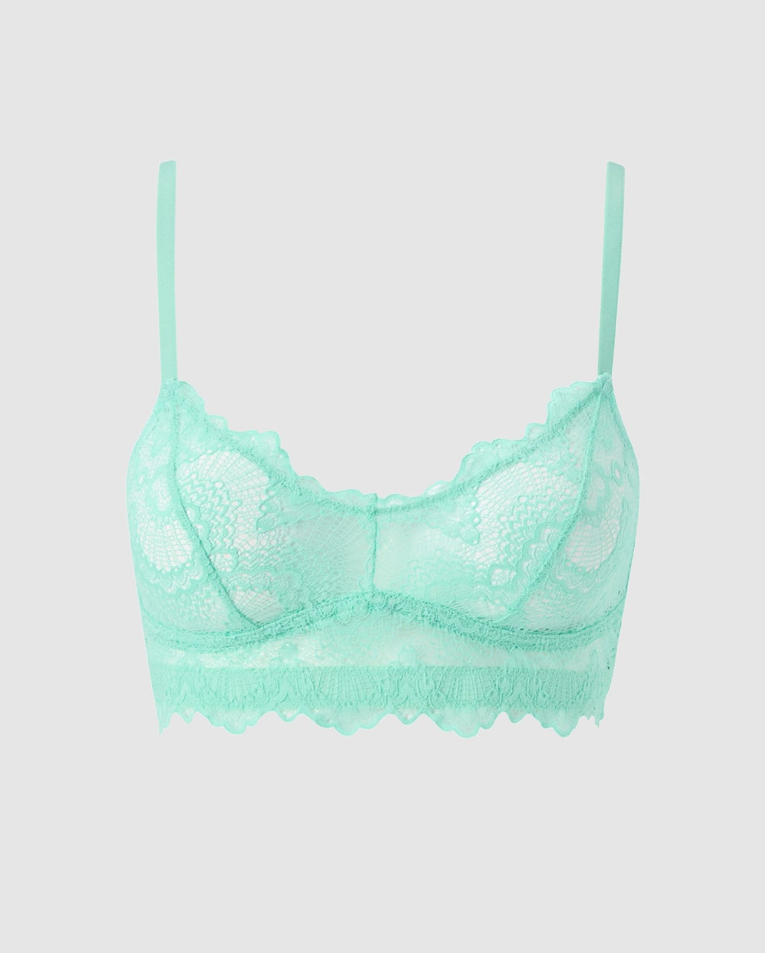 Lace Balconette Turquoise