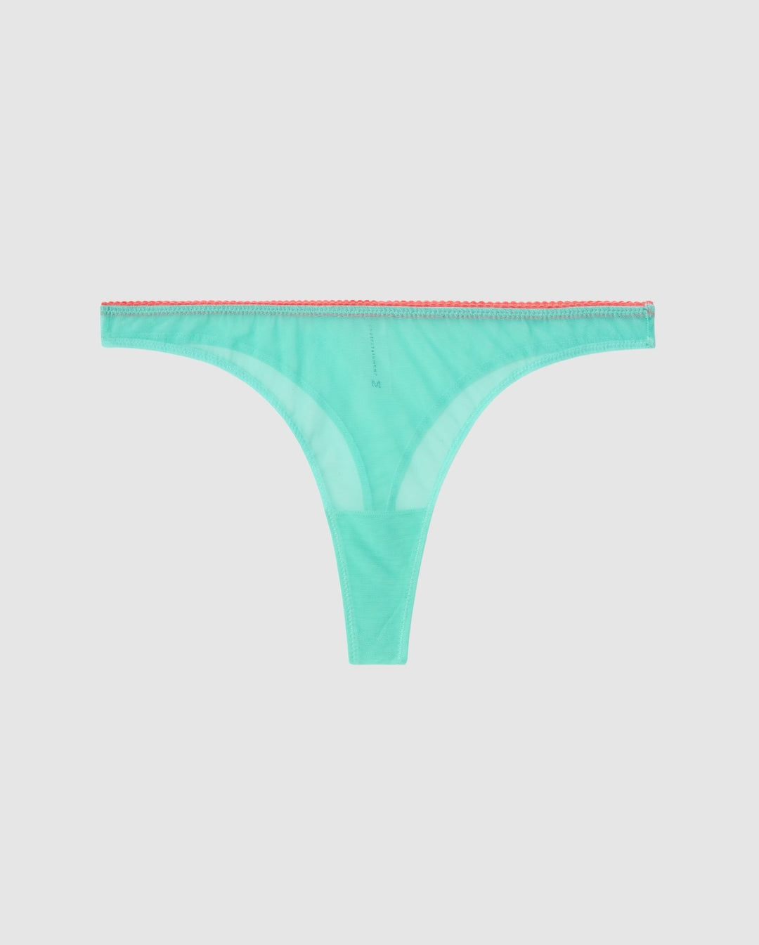 Mesh Thong Turquoise/Coral