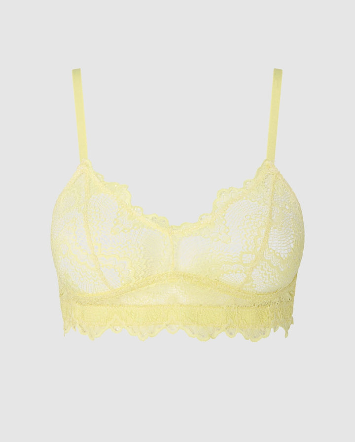 Lace Balconette Light Yellow