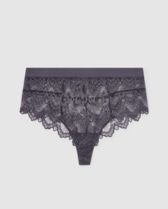 Lace Highwaist String Grey