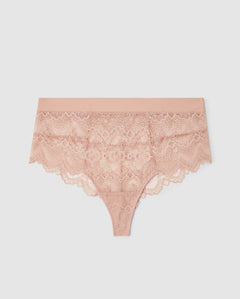 Lace Highwaist String Nude