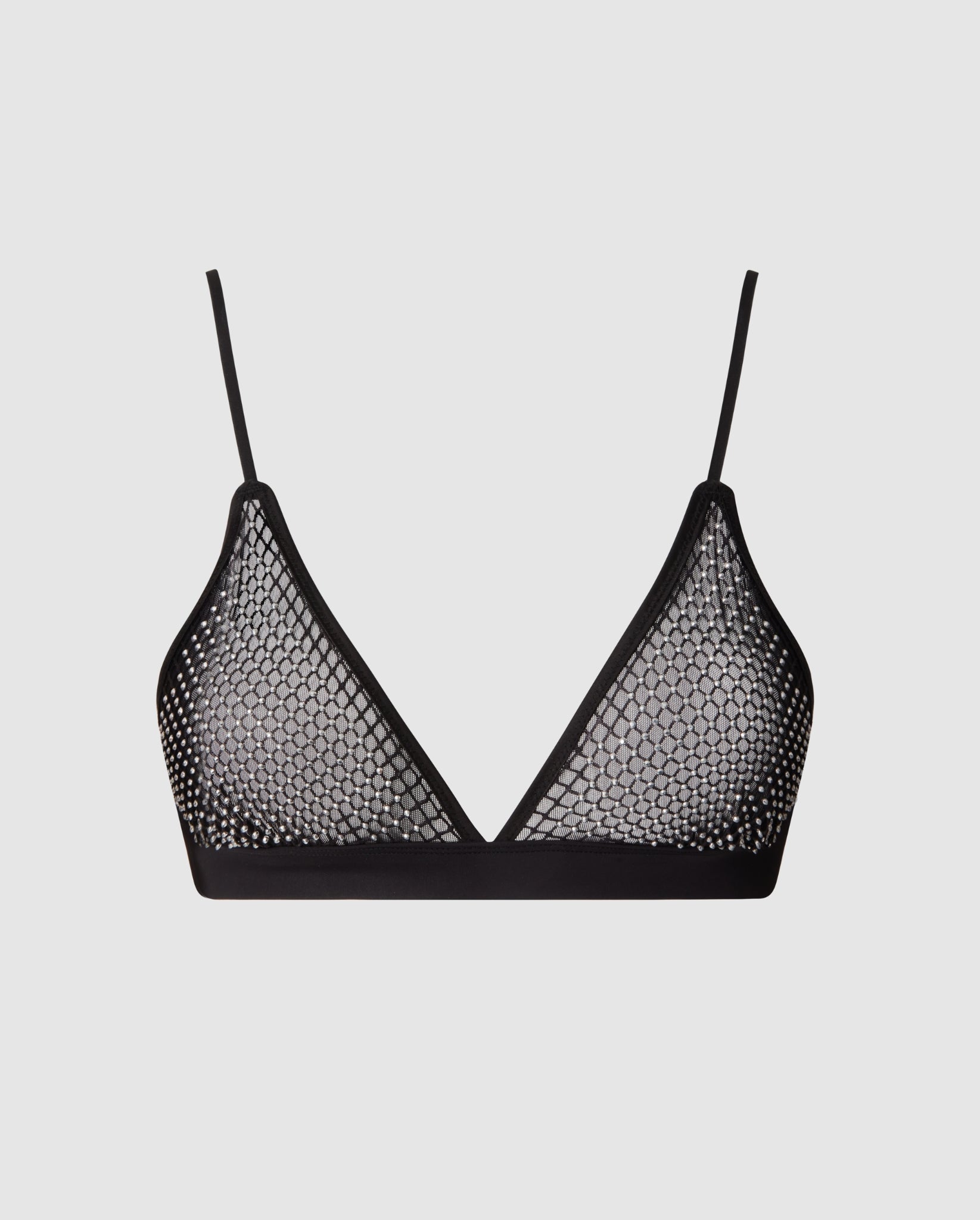 Mesh store triangle bra