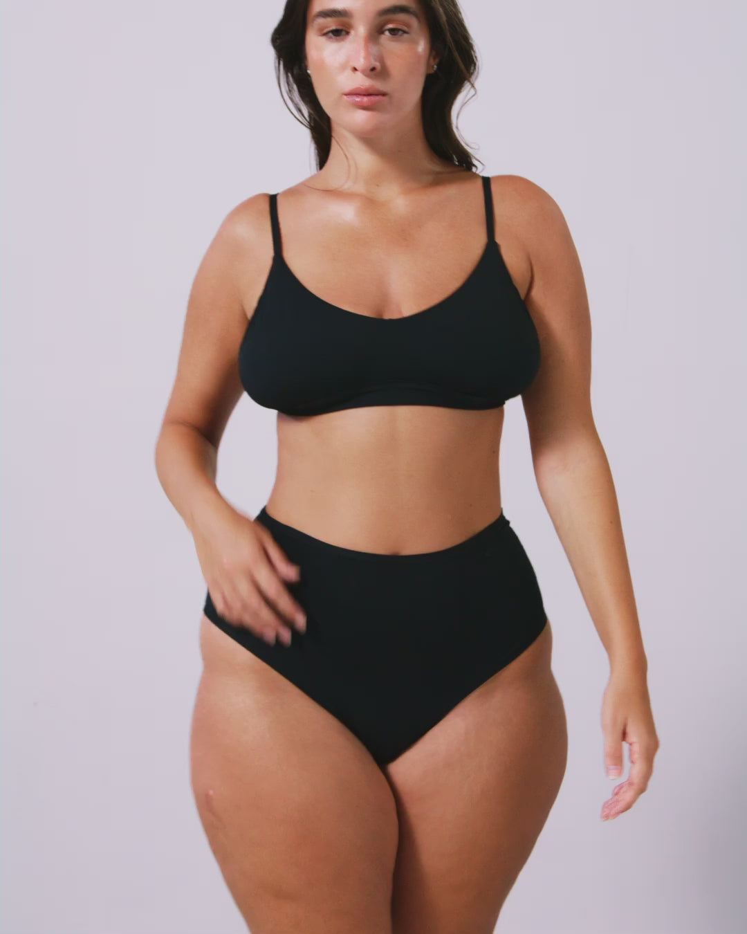 Micro Scoop Bralette Black