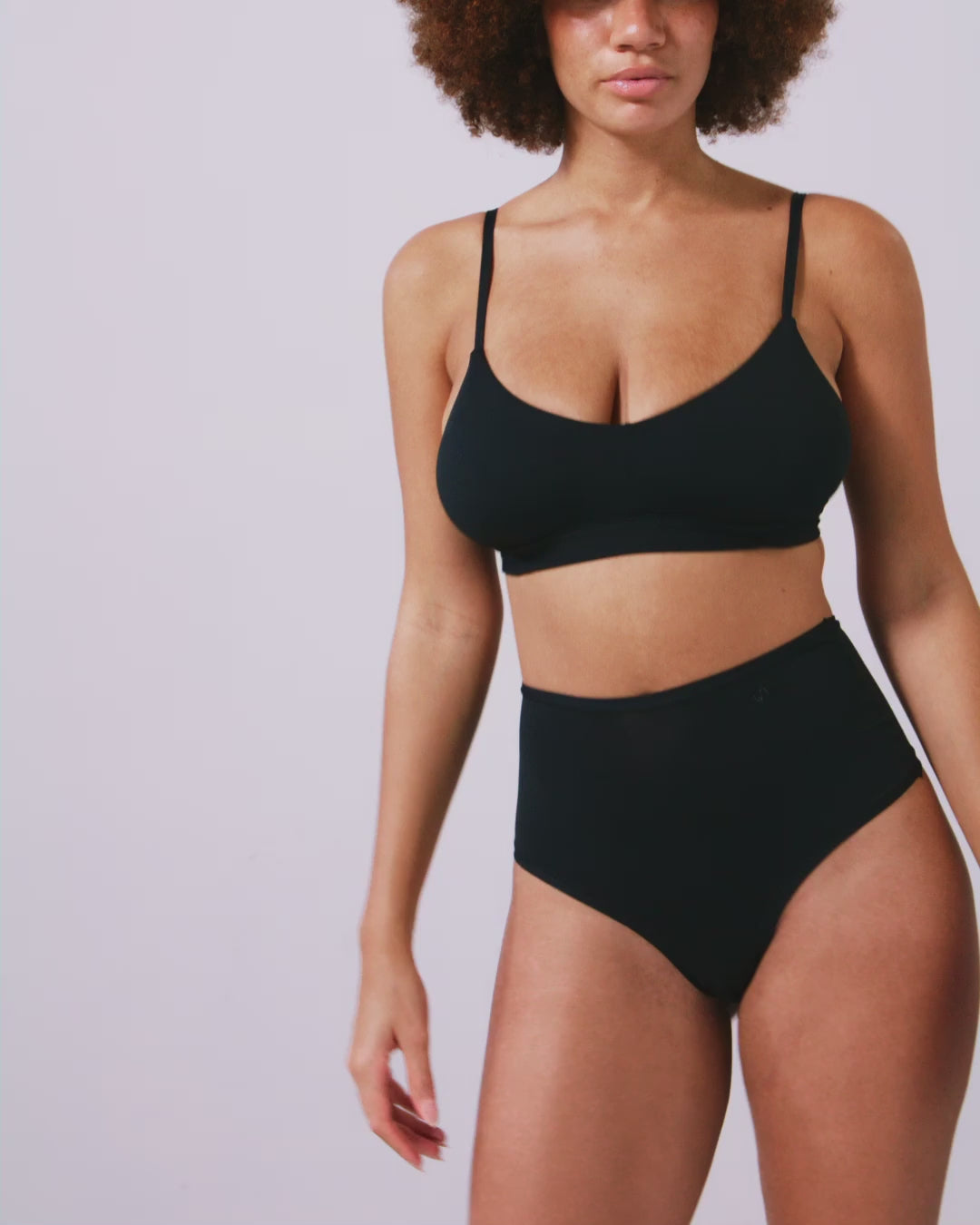 Micro Scoop Bralette Black