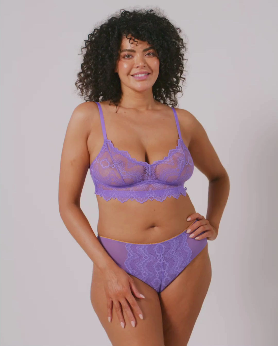 Lace Balconette Electric Lilac